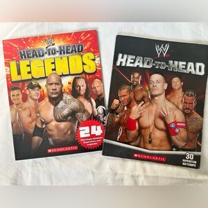 Set of 2 WWE books: Head-to-Head Legends & Head-to-Head